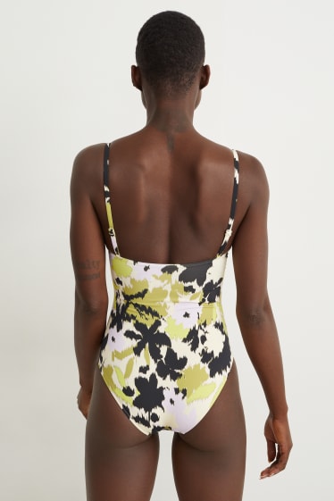 Femei - Costum de baie - vătuit - LYCRA® XTRA LIFE™ - cu model - bej