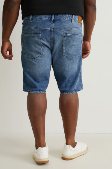 Men - Denim shorts - LYCRA® - denim-light blue