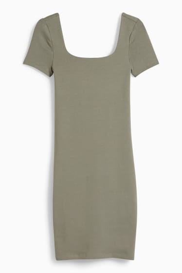 Damen - CLOCKHOUSE - T-Shirt-Kleid - grün