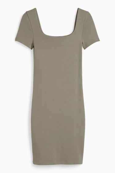 Damen - CLOCKHOUSE - T-Shirt-Kleid - grün