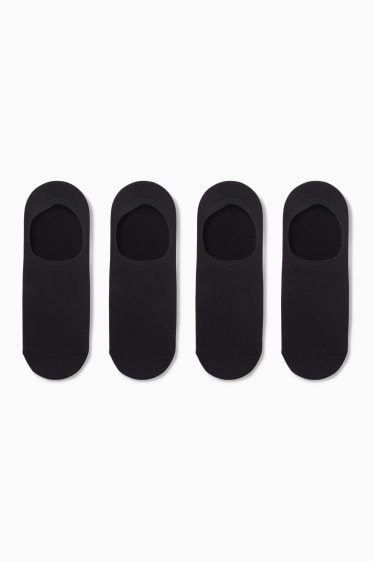 Hommes - Lot de 4 paires - chaussinettes - noir