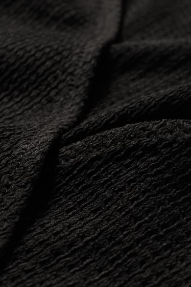 Dámské - Kojící zavinovací šaty - černá