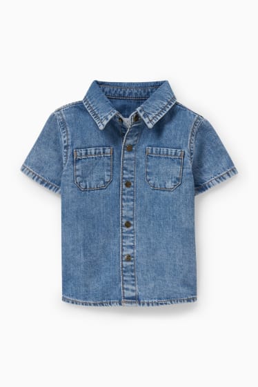 Baby Buben - Baby-Jeanshemd - jeansblau