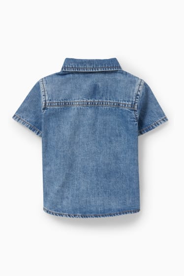 Miminka - Džínová košile pro miminka - džíny - modré