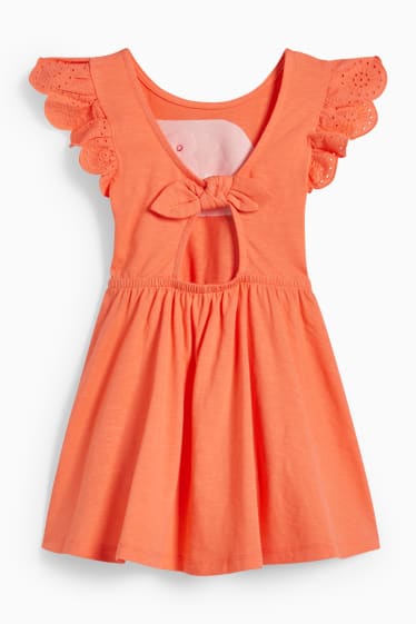 Children Girls - Dress - orange