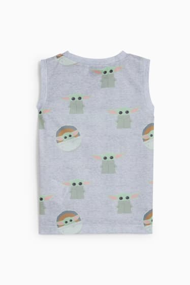 Bambini - Star Wars: The Mandalorian - canotta - grigio chiaro melange