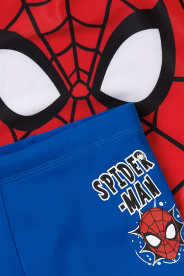 Dětské - Spider-Man - plážový outfit s UV ochranou - LYCRA® XTRA LIFE™ - 2dílný - červená/modrá