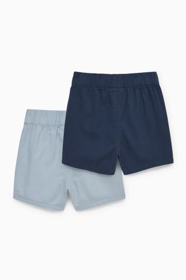 Bébés garçons - Lot de 2 - shorts pour bébé - bleu clair