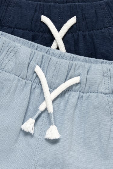Bébés garçons - Lot de 2 - shorts pour bébé - bleu clair