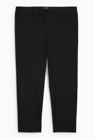 Hommes - Pantalon de costume - regular fit - Flex - stretch - LYCRA® - noir