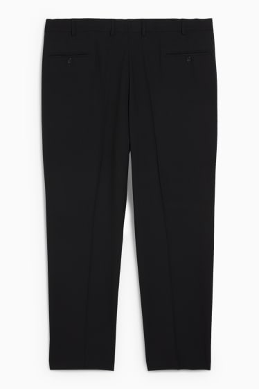 Pánské - Oblekové kalhoty - regular fit - Flex - stretch - LYCRA® - černá
