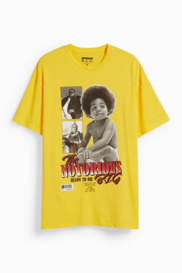 Uomo - T-shirt - The Notorious B.I.G. - giallo