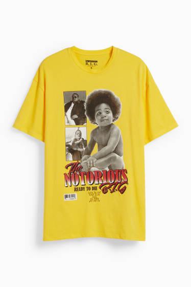 Hommes - T-shirt - The Notorious B.I.G. - jaune