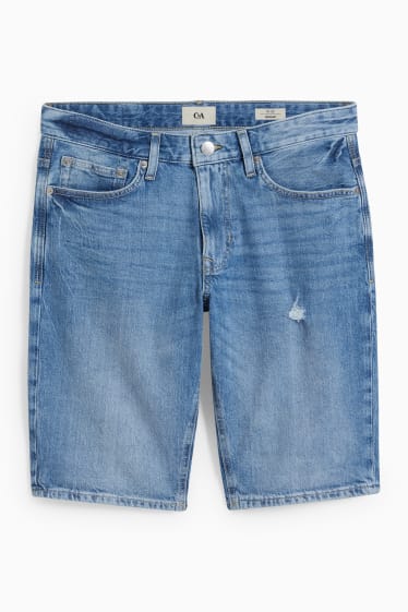 Herren - Jeans-Shorts - LYCRA® - helljeansblau