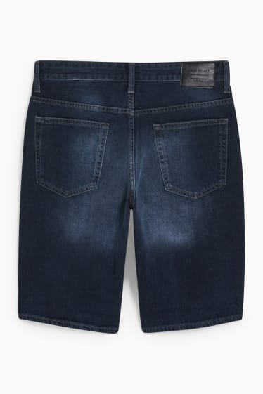 Home - Pantalons curts texans - LYCRA® - texà blau fosc