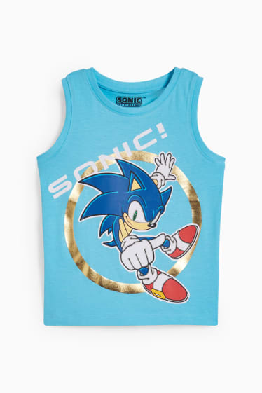 Children Boys - Sonic - vest top - light blue