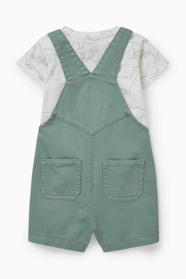 Babys - Dino - babyoutfit - 2-delig - groen