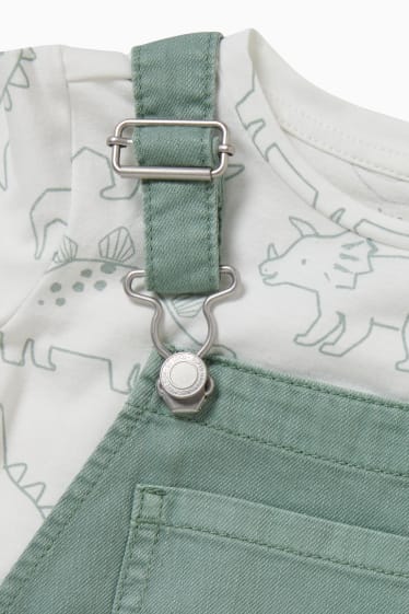 Babys - Dino - babyoutfit - 2-delig - groen