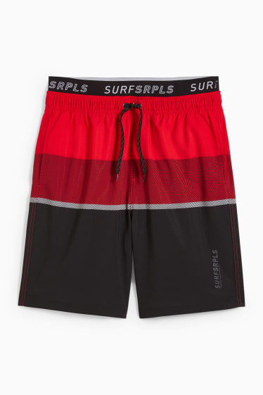 Hommes - Short de bain - rouge