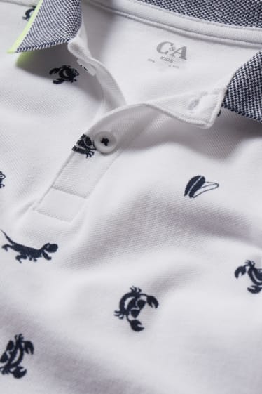 Nen - Polo - estampat - blanc