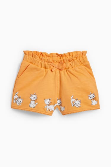 Enfants filles - Les Aristochats - short en molleton - orange