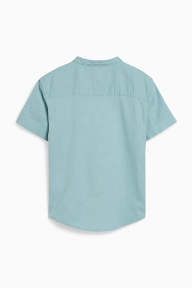 Children - Shirt - linen blend - mint green