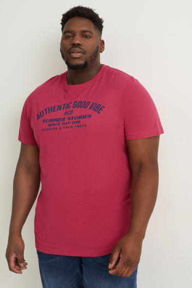 Hommes - T-shirt - rose foncé