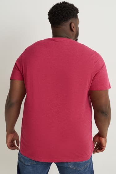 Hombre - Camiseta - rosa oscuro