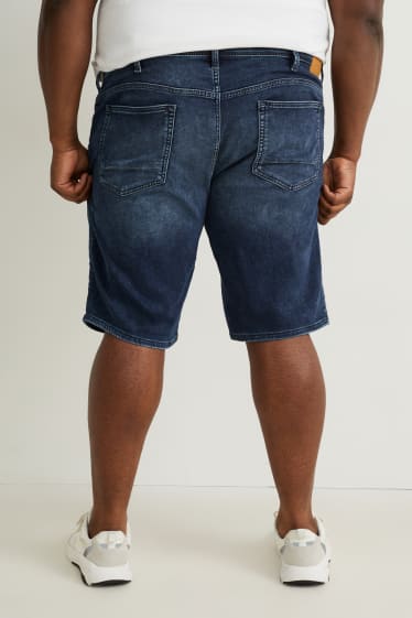 Heren - Korte spijkerbroek - Flex jog denim - LYCRA® - jeansdonkerblauw