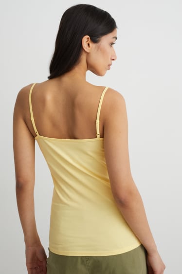 Donna - Top basic - giallo