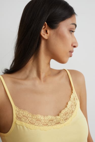 Femmes - Caraco basique - jaune