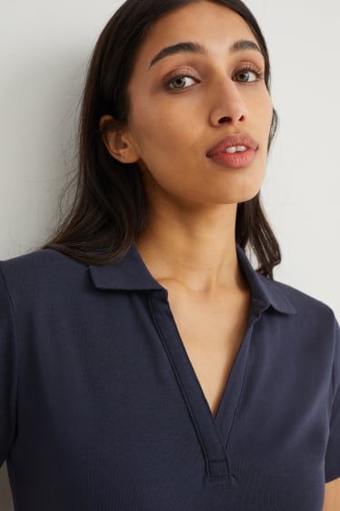 Women - Polo shirt - dark blue