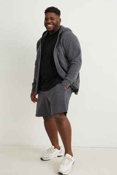 Hommes - Short en molleton - mélange gris foncé