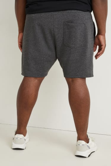 Uomo - Shorts di felpa - grigio scuro-melange