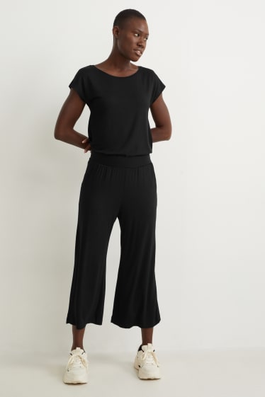 Donna - Culotte basic - vita media - nero