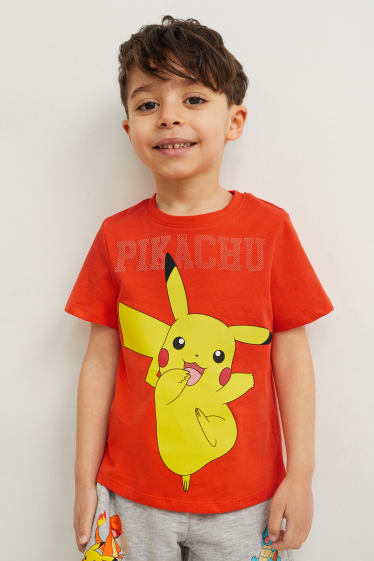 Kinder - Pokémon - Kurzarmshirt - orange