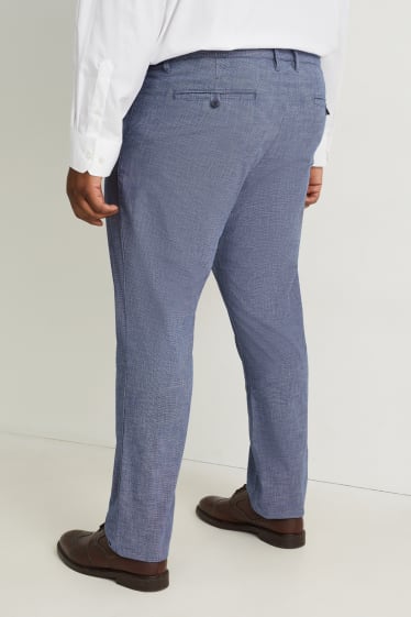 Mężczyźni - Spodnie chino - slim fit - niebieski