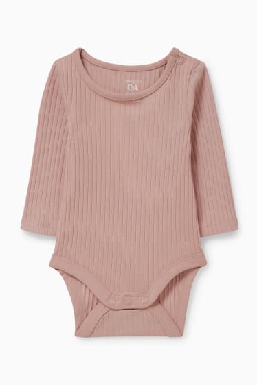 Babys - Baby-Outfit - 3 teilig - dunkelrosa