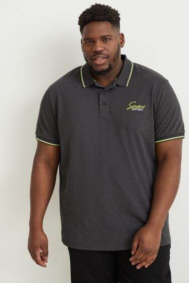 Herren - Poloshirt - dunkelgrau