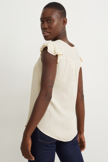 Mujer - Blusa - blanco roto