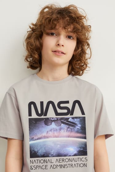Dětské - NASA - tričko s krátkým rukávem - šedá