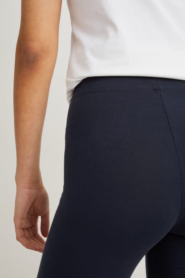 Mujer - Pack de 2 - pantalones de ciclista básicos  - LYCRA® - azul oscuro