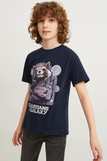 Children Boys - Guardians of the Galaxy - short sleeve T-shirt - dark blue