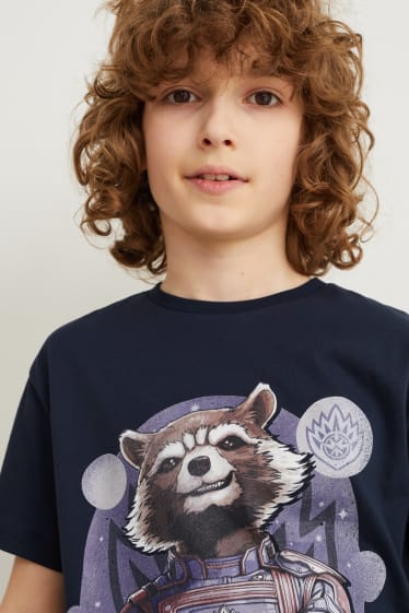 Children Boys - Guardians of the Galaxy - short sleeve T-shirt - dark blue
