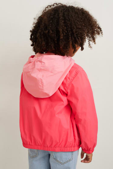 Children Girls - Jacket with hood - pink