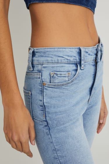 Damen - Skinny Jeans - Mid Waist - Shaping-Jeans - LYCRA® - helljeansblau
