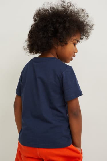 Kinderen - Set van 3 - T-shirt - donkerblauw