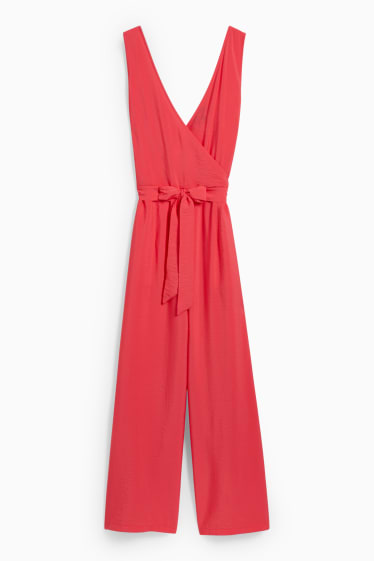 Dames - Jumpsuit - fuchsiarood