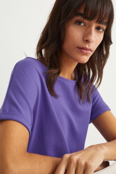 Dona - Vestit bàsic estil samarreta - lila