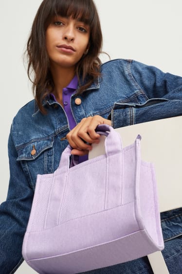 Damen - Tasche mit abnehmbarem Taschengurt - hellviolett